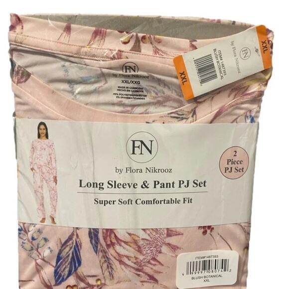 Flora Nikrooz Women's Pajamas Set Pink Floral Size XXL NWT - Picture 1 of 9